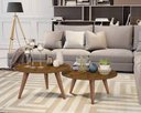 Ver imagem 1 de Conjunto Mesas de Centro para Sala e Apartamento Ísis - Freijo