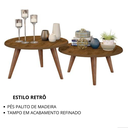 Ver imagem 3 de Conjunto Mesas de Centro para Sala e Apartamento Ísis - Freijo
