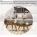 Ver imagem 4 de Conjunto Mesas de Centro para Sala e Apartamento Ísis - Freijo