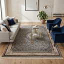 Ver imagem 2 de Tapete Persa Royal Cinza 300x200cm Fio Acetinado - Ideal para Quarto e Sala