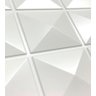 Placa Pianel PVC Pirâmide 3d Revestimento de Parede Decorativa 50cm - 1