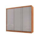 Ver imagem 2 de Guarda Roupa Casal Connor 100 Mdf 3 Portas 4 Gavetas e 6 Prateleiras Moderna Mobília