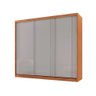 Guarda Roupa Casal Connor 100 Mdf 3 Portas 4 Gavetas e 6 Prateleiras Moderna Mobília - 2