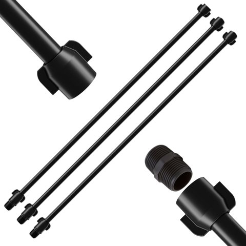 Engate Mangueira Flexível para Descarga 60cm X 1/2" Preto | Astra | Kit 03 Un