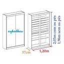 Ver imagem 7 de Sapateira 100 Pares com Espelhos Linda