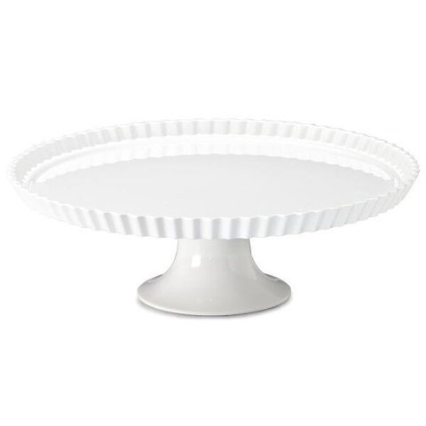 Prato com Borda Buffet - Melamina DT0025-1 34 x 14 cm - Branco Haus