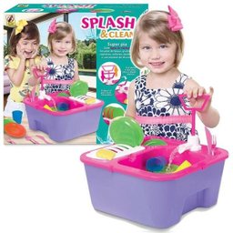Brinquedo Pia Lava louças Infantil Splash e Clean - 4