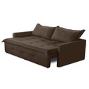 Ver imagem 7 de Sofá sem Caixa Retrátil e Reclinável 1,85m com Molas Bianca Boucle Cinza Madelina Decor