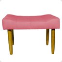 Ver imagem 3 de Kit 2 Puff Decorativo Confortável Retangular para Sala Recepção Quarto Requinte Suede Cores Pé