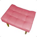 Ver imagem 4 de Kit 2 Puff Decorativo Confortável Retangular para Sala Recepção Quarto Requinte Suede Cores Pé