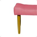 Ver imagem 5 de Kit 2 Puff Decorativo Confortável Retangular para Sala Recepção Quarto Requinte Suede Cores Pé