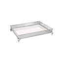 Ver imagem 1 de Bandeja Retangular em Metal com Espelho Mart Prata 08985