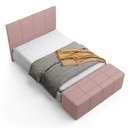 Ver imagem 2 de Kit Cabeceira Cama Box Queen com Calçadeira Roma W01 Linho Rosa - Lyam Decor