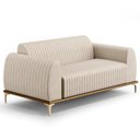 Ver imagem 1 de Sofá 150cm 2 Lugares Base Gold Molino D06 Suede C-309 Bege