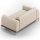 Ver imagem 3 de Sofá 150cm 2 Lugares Base Gold Molino D06 Suede C-309 Bege