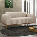 Ver imagem 6 de Sofá 150cm 2 Lugares Base Gold Molino D06 Suede C-309 Bege
