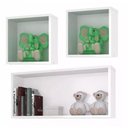 Ver imagem 1 de Nichos Decorativo Kit com 3 Unidades Branco