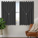 Ver imagem 2 de Cortina Blackout PVC 2,00m X 1,30m Com Voil Preto