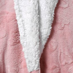 Roupão Kimono Microfibra Sherpa Rosê Smoke - 3