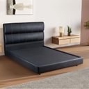 Ver imagem 1 de Cama Estofada Queen com Estrutura Reforçada e Design Moderno Bela Preto