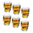 Ver imagem 1 de Kit 6 Copo Caveira Vidro Shot Aperitivo 45ml Bar Whisky