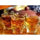 Ver imagem 4 de Kit 6 Copo Caveira Vidro Shot Aperitivo 45ml Bar Whisky