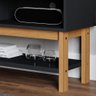 Rack para Tv Home Bancada Balcão Sala Quarto Mdf 135cm Preto Chumbo Nature Tóquio Permobili - 3