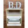 Mesa de Cabeceira Branco Suspenso 1 Unid. 2 Gaveta E Nicho40x45x30 - 4