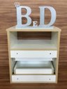 Ver imagem 4 de Mesa de Cabeceira Branco Suspenso 1 Unid. 2 Gaveta E Nicho40x45x30