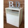 Mesa de Cabeceira Branco Suspenso 1 Unid. 2 Gaveta E Nicho40x45x30 - 3