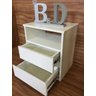 Mesa de Cabeceira Branco Suspenso 1 Unid. 2 Gaveta E Nicho40x45x30 - 2