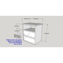 Ver imagem 5 de Mesa de Cabeceira Branco Suspenso 1 Unid. 2 Gaveta E Nicho40x45x30