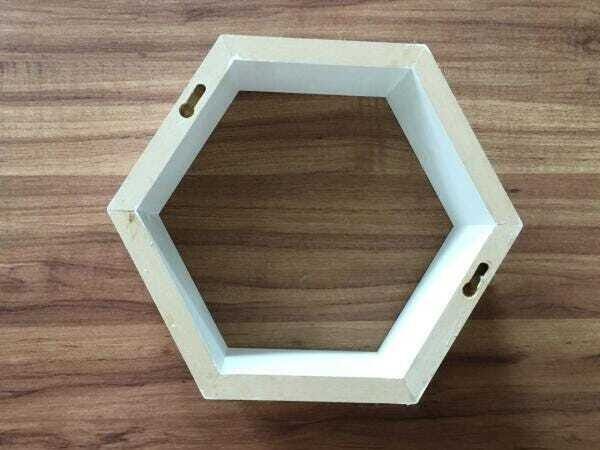 Nicho Hexagonal 1 Unidade Colmeia 30x25x10cm Mdf 15mm - 3