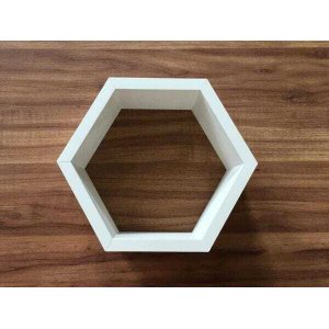 Nicho Hexagonal 1 Unidade Colmeia 30x25x10cm Mdf 15mm