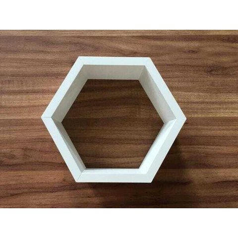 Nicho Hexagonal 1 Unidade Colmeia 30x25x10cm Mdf 15mm