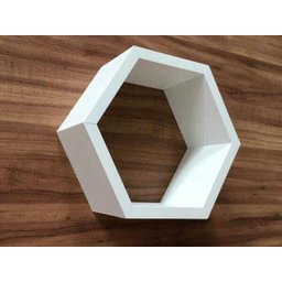 Nicho Hexagonal 1 Unidade Colmeia 30x25x10cm Mdf 15mm - 2