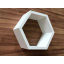 Ver imagem 2 de Nicho Hexagonal 1 Unidade Colmeia 30x25x10cm Mdf 15mm
