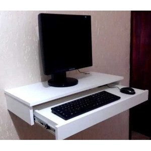 Mesa de Cabeceira Suspenso Prateleira para Computador e Notebook