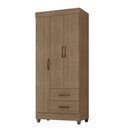 Ver imagem 2 de Guarda Roupa Solteiro com 3 Portas Vidigal Carvalho Oak