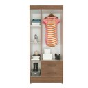 Ver imagem 3 de Guarda Roupa Solteiro com 3 Portas Vidigal Carvalho Oak