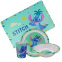 Ver imagem 1 de Jogo Refeição Infantil Melamina Stitch Disney 4 Peças Incluso Lugar Americano - Tuut