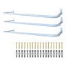 Kit 3 Araras Cabideiros de Parede 80cm Fixos Aço Reforçado Loja Quarto Closet Casa Estilo Moderno - 1