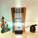 Ver imagem 2 de Abajur COLIBRI de Mesa -:MDF CRU/Kit com 2 - 40x20cm e 20x20cm