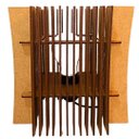 Ver imagem 3 de Abajur COLIBRI de Mesa -:MDF CRU/Kit com 2 - 40x20cm e 20x20cm