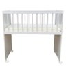 Mini Berço Moisés Alegria com Colchão e Guarda Roupa Ternura Baby 6 Portas Branco Brilho - Incorplac - 4
