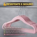 Ver imagem 6 de Kit 10 Cabide Infantil Bebê Veludo Antideslizante Rister Baby