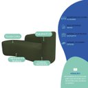 Ver imagem 4 de Kit Divã Recamier Orgânico França 200cm Lado Esquerdo e 2 Poltronas Amore Linho