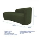Ver imagem 3 de Kit Divã Recamier Orgânico França 200cm Lado Esquerdo e 2 Poltronas Amore Linho