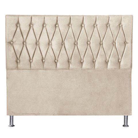 Cabeceira Solteiro 0,90m Paris Suede - Pallazio - Bege