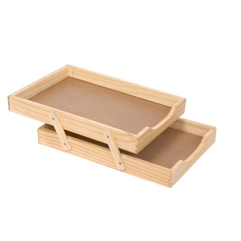 Caixa de Correspondência Dupla /madeira - Pacote com 1 Unidade